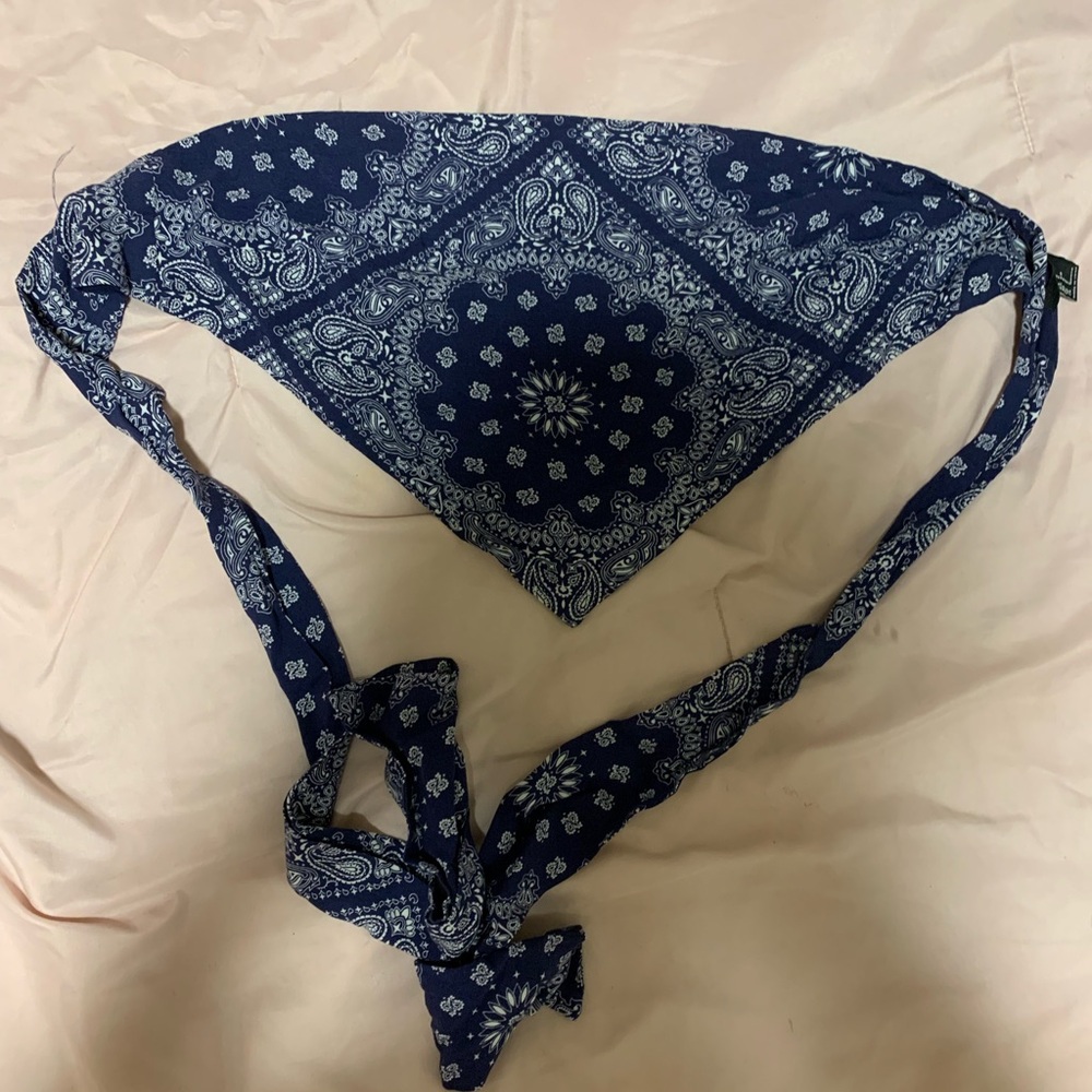 Bandana Backless Tie Tube Top
